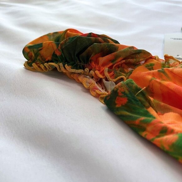 Urban Outfitters Tie-Dye Mini Dress - Orange and Green - Picture 7 of 9